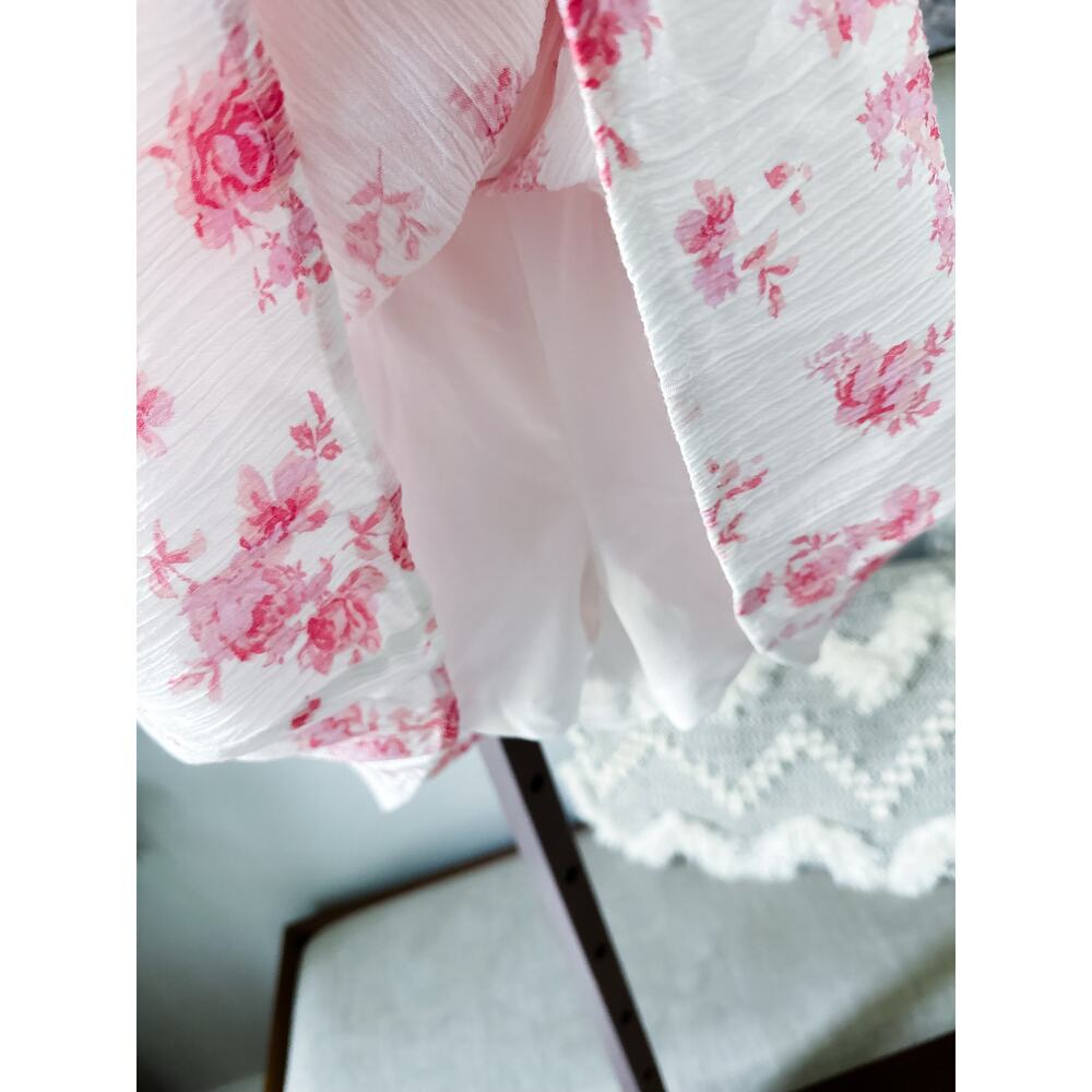 Aeropostale Pressed Petals & Garden Strolls Cottagecore smocked romper dress - Picture 4 of 6